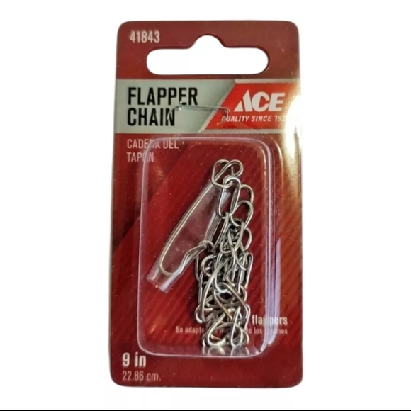 Ace #41843 Flapper Replacement Chain 9 in 22.86 cm Bathroom Toilet Universal - Picture 2 of 10
